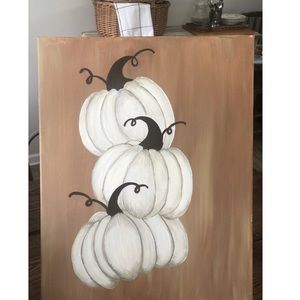 16 by 20 canvas pumpkin painting